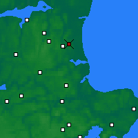 Nearby Forecast Locations - Bælum - Mapa