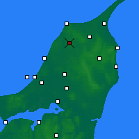 Nearby Forecast Locations - Hjørring - Mapa