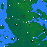 Nearby Forecast Locations - Tinglev - Mapa
