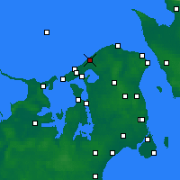Nearby Forecast Locations - Tisvilde - Mapa