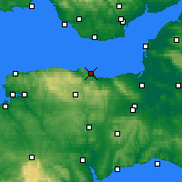 Nearby Forecast Locations - Minehead - Mapa
