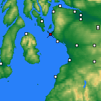 Nearby Forecast Locations - Estuário de Clyde - Mapa