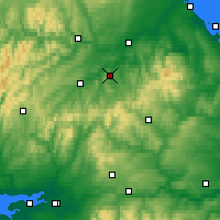 Nearby Forecast Locations - Jedburgo - Mapa