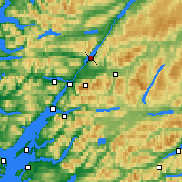 Nearby Forecast Locations - Lago Lochy - Mapa