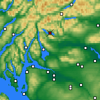 Nearby Forecast Locations - Loch Katrine - Mapa