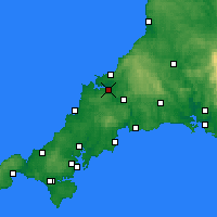 Nearby Forecast Locations - Wadebridge - Mapa