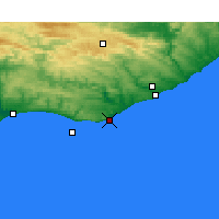 Nearby Forecast Locations - Cannon Rocks - Mapa