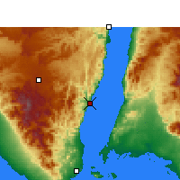 Nearby Forecast Locations - Dahab - Mapa