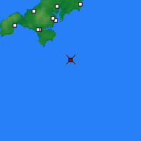 Nearby Forecast Locations - Lizard Point - Mapa