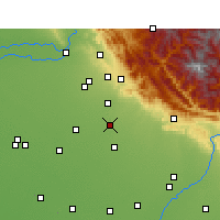 Nearby Forecast Locations - Chandigar - Mapa