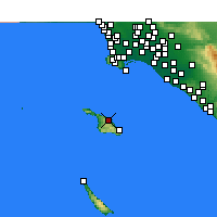 Nearby Forecast Locations - Ilha de Santa Catalina - Mapa
