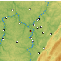 Nearby Forecast Locations - Pittsburgh Al. - Mapa