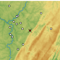 Nearby Forecast Locations - Latrobe - Mapa