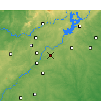 Nearby Forecast Locations - DeKalb- Peachtree Airport - Mapa