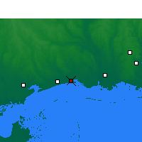 Nearby Forecast Locations - Biloxi - Mapa