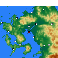 Nearby Forecast Locations - Saga AP - Mapa