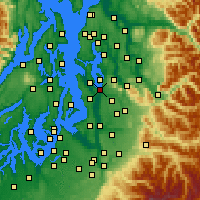 Nearby Forecast Locations - Renton - Mapa