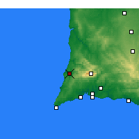 Nearby Forecast Locations - Aljezur - Mapa