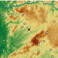 Nearby Forecast Locations - Mangualde - Mapa