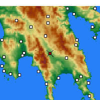 Nearby Forecast Locations - Esparta - Mapa