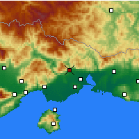 Nearby Forecast Locations - Xanti - Mapa