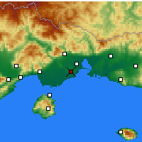 Nearby Forecast Locations - Abdera - Mapa