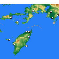 Nearby Forecast Locations - Ialysos - Mapa