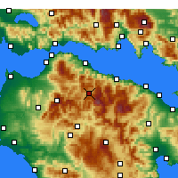 Nearby Forecast Locations - Calávrita - Mapa