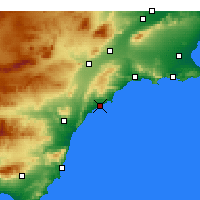 Nearby Forecast Locations - Lorca - Mapa