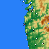 Nearby Forecast Locations - Guarda - Mapa