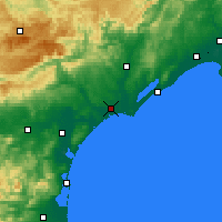 Nearby Forecast Locations - Vias - Mapa