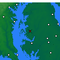 Nearby Forecast Locations - Easton - Mapa