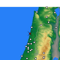 Nearby Forecast Locations - Netanya - Mapa