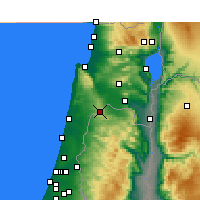 Nearby Forecast Locations - Umm al-Fahm - Mapa