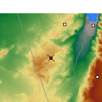 Nearby Forecast Locations - Mitzpe Ramon - Mapa