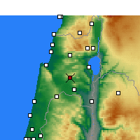 Nearby Forecast Locations - Nazaré - Mapa