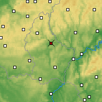 Nearby Forecast Locations - Diekirch - Mapa