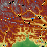 Nearby Forecast Locations - Vorhegg - Mapa