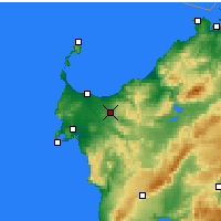 Nearby Forecast Locations - Sássari - Mapa