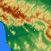 Nearby Forecast Locations - Pistoia - Mapa