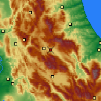 Nearby Forecast Locations - Áquila - Mapa