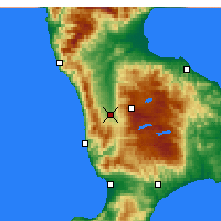 Nearby Forecast Locations - Cosença - Mapa