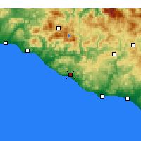 Nearby Forecast Locations - Agrigento - Mapa