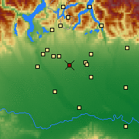 Nearby Forecast Locations - Rho - Mapa