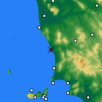 Nearby Forecast Locations - Marina de Cecina - Mapa