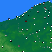 Nearby Forecast Locations - Diksmuide - Mapa