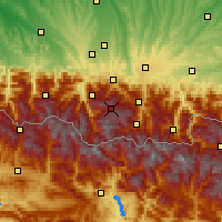 Nearby Forecast Locations - Passo do Tourmalet - Mapa