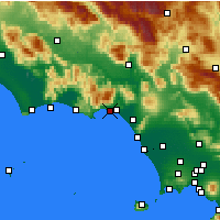 Nearby Forecast Locations - Fórmias - Mapa