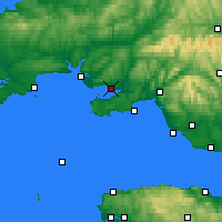 Nearby Forecast Locations - Llanelli - Mapa