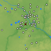 Nearby Forecast Locations - Edina - Mapa